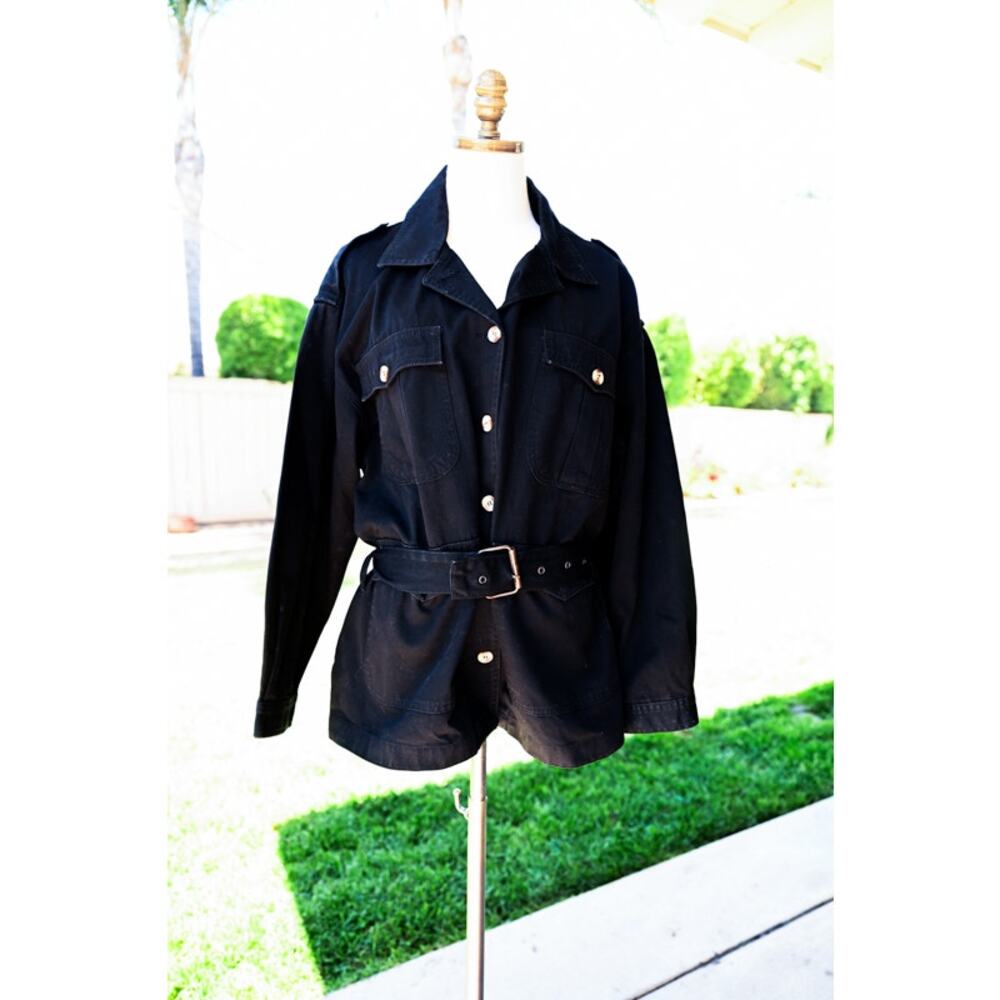 Women's 90's Vintage Jordache Jacket Black Coat